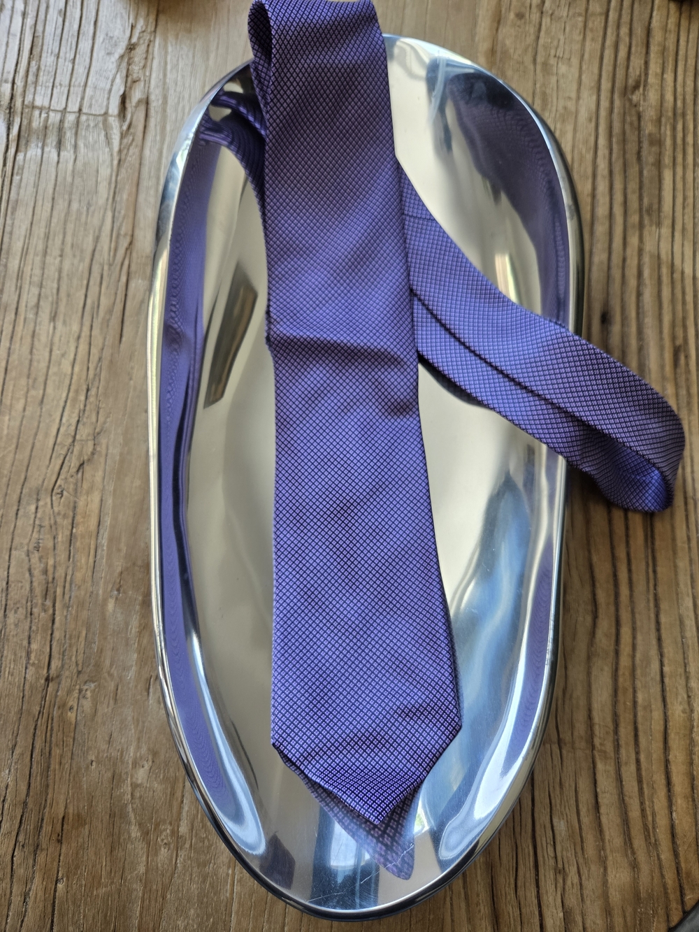 Stefano Ricci Purple Micro-Pattern Silk Tie